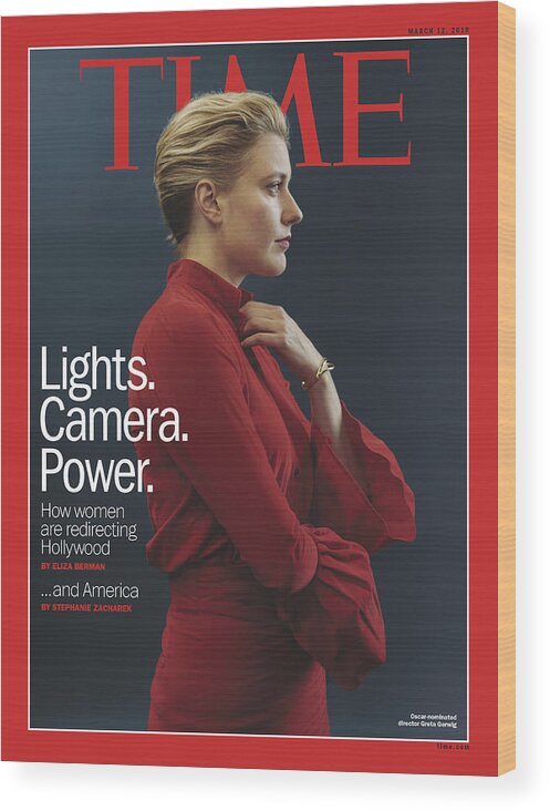 Hollywood Wood Print featuring the photograph Lights. Camera. Power. by Photograph by Mark Mahaney for Time
