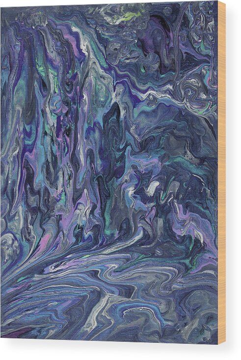 Acrylic Wood Print featuring the painting Mystical Haze by Tessa Evette