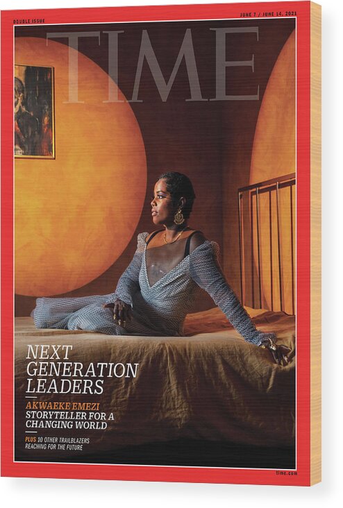 Next Generation Leaders Wood Print featuring the photograph NGL - Akwaeke Emezi by Photograph by Elliott Jerome Brown Jr for TIME