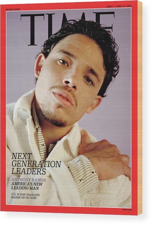 Next Generation Leaders Wood Print featuring the photograph NGL - Anthony Ramos by Photograph by Jingyu Lin for TIME