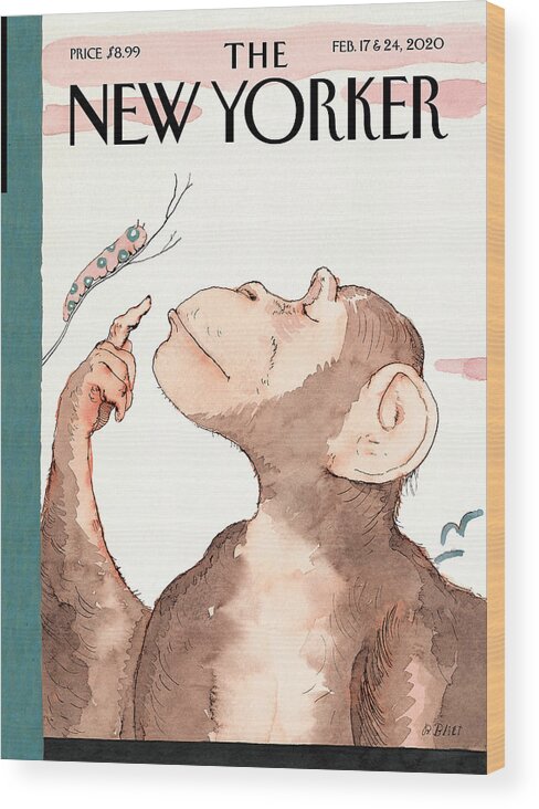 Origin Story Wood Print featuring the painting Origin Story by Barry Blitt