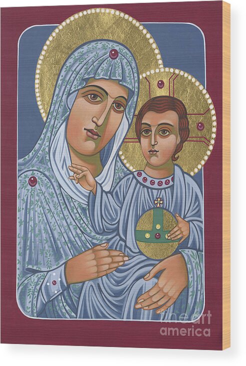 Our Lady Of Jerusalem Wood Print featuring the painting Our Lady of Jerusalem 305 by William Hart McNichols