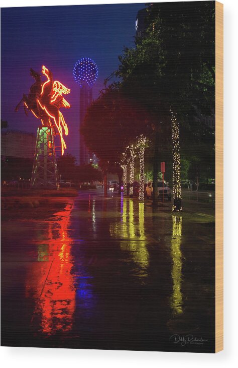 Rainy Night Wood Print featuring the photograph Pegasus by Debby Richards