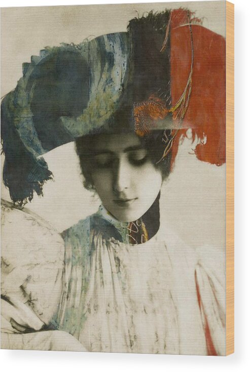 Cleo De Merode Wood Print featuring the digital art Sweet Painted Lady by Paul Lovering