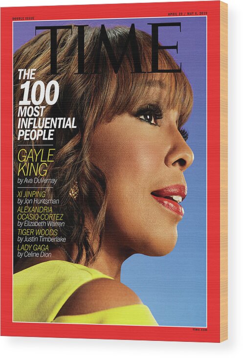 Time Wood Print featuring the photograph The 100 Most Influential People - Gayle King by Photograph by Pari Dukovic for TIME