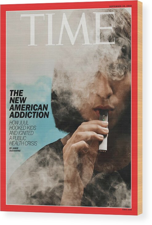 Time Wood Print featuring the photograph The New American Addiction by Photograph by Jamie Chung for TIME