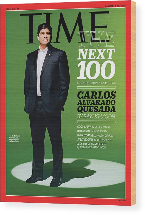 Time Wood Print featuring the photograph The Next 100 Most Influential People - Carols Alavarado Quesada by Photograph by Scandebergs for TIME