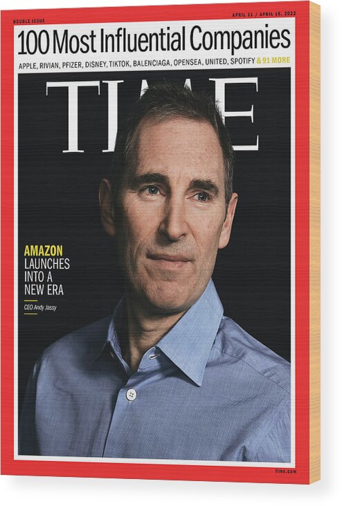 Time 100 Companies Wood Print featuring the photograph TIME 100 Companies - Andy Jassy by Photograph by Michael Friberg for TIME