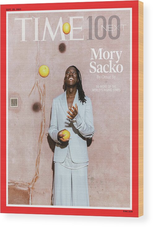 Time 100 Next. Mory Sacko Wood Print featuring the photograph Time 100 Next. Mory Sacko by Tarek Maward
