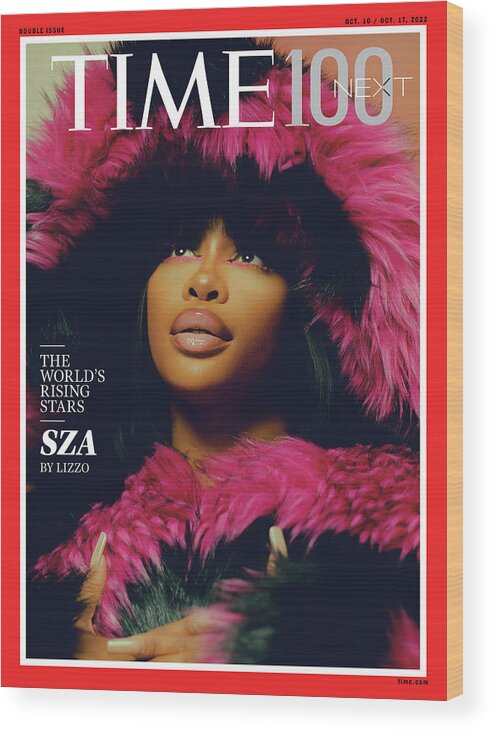 Time 100 Next Wood Print featuring the photograph 2022 TIME 100 Next - SZA by Photograph by Kanya Iwana for TIME