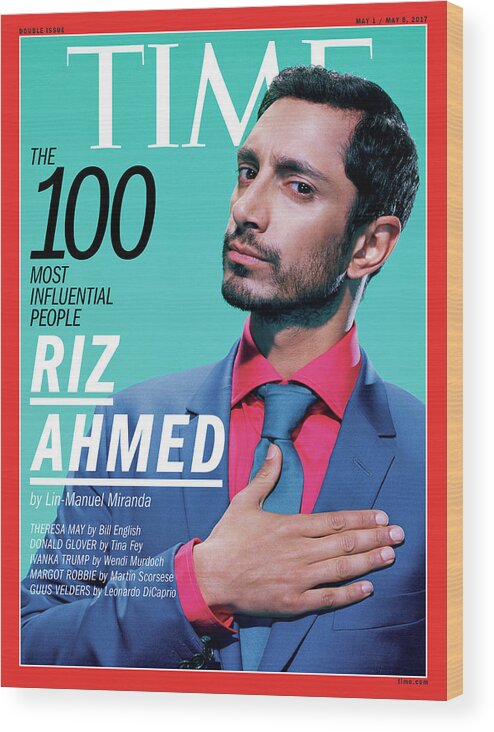 Time 100 Most Influential People Wood Print featuring the photograph TIME 100 - Riz Ahmed by Miles Aldridge for TIME