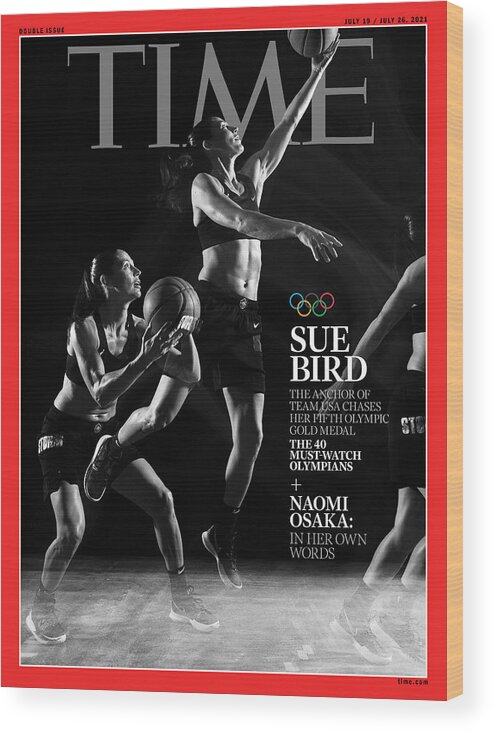 2020 Olympics Wood Print featuring the photograph Tokyo Olympics 2021 - Sue Bird by Photograph by Paola Kudacki for TIME