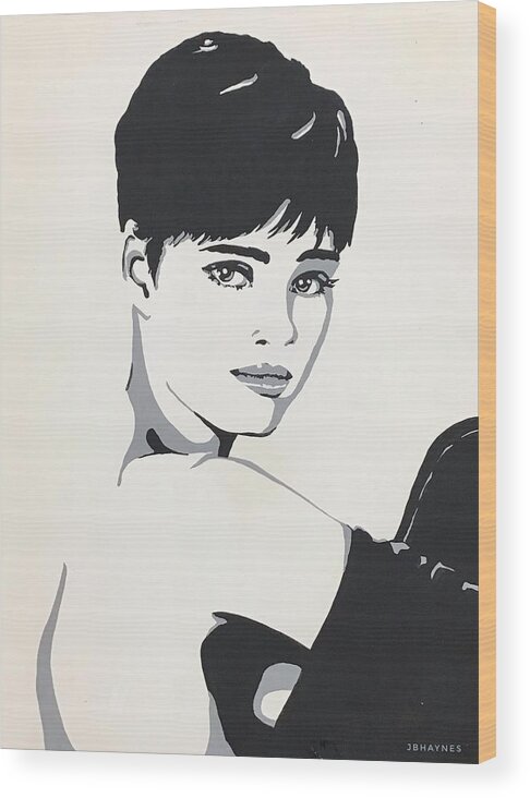 Fashion Wood Print featuring the painting Vogue by Judith Levins