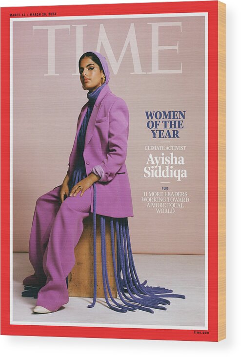 Women Of The Year Wood Print featuring the photograph Women of the Year 2023 - Ayisha Siddiqa by Photograph by Josefina Santos for TIME
