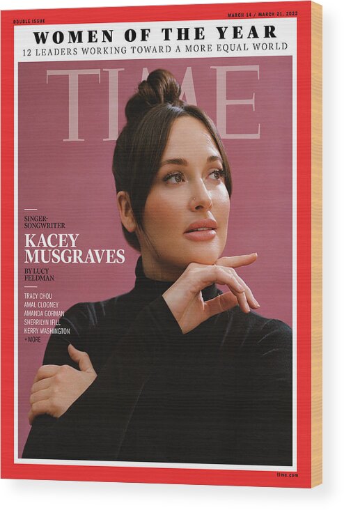 Time Women Of The Year Wood Print featuring the photograph Women of the Year - Kacey Musgraves by Photograph by Daria Kobayashi Ritch for TIME