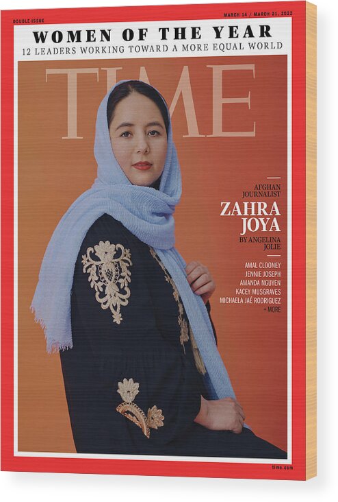 Time Women Of The Year Wood Print featuring the photograph Women of the Year - Zahra Joya by Photograph by Kristina Varaksina for TIME