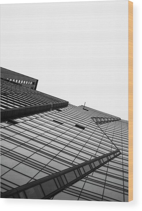Metropolis Wood Print featuring the photograph Zig Zag Up the Wall by Christi Kraft