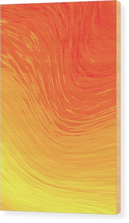 Heat Wave Wood Print featuring the digital art Heat Wave by Kellice Swaggerty