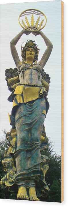 Rock Hill Wood Print featuring the photograph Rock Hill Goddess 2 by Randall Weidner