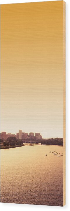 Tidal Basin Wood Print featuring the photograph Washington Skyline by Franckreporter