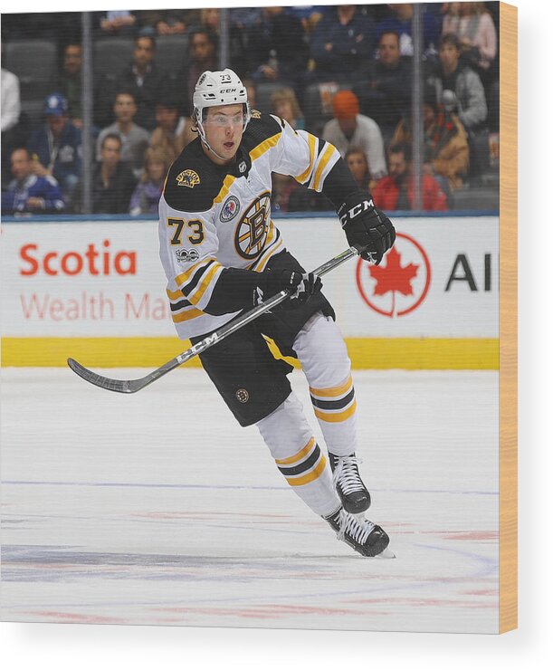 People Wood Print featuring the photograph Boston Bruins v Toronto Maple Leafs #1 by Bruce Bennett