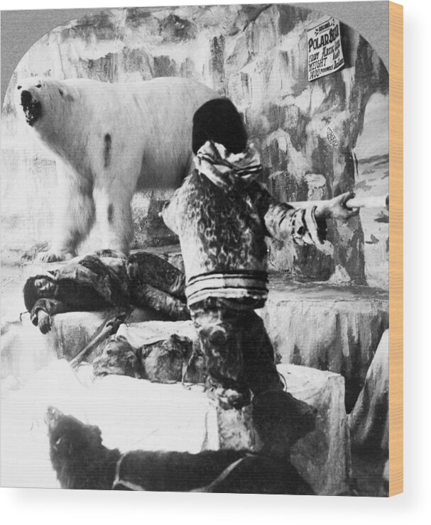 1904 Wood Print featuring the photograph World's Fair Eskimos #2 by Granger