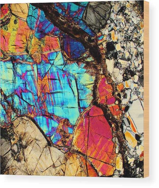 Meteorites Wood Print featuring the photograph A Splash Of Blue by Hodges Jeffery