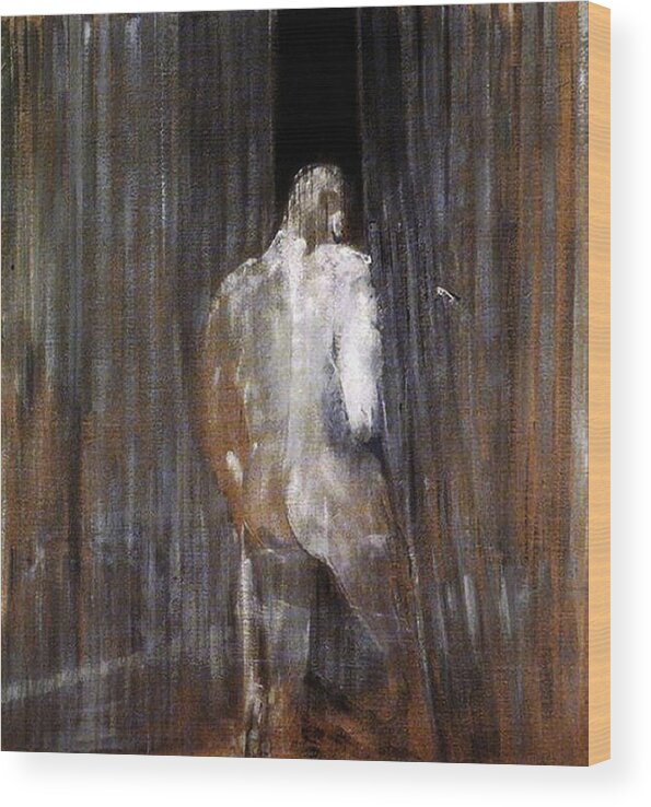 Human Form Wood Print featuring the painting Human Form by Francis Bacon
