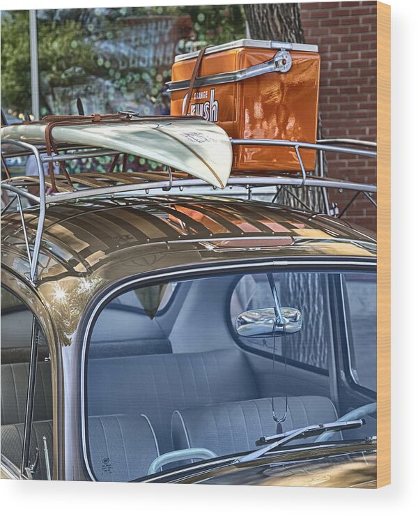Volkswagon Wood Print featuring the photograph Let's Go Surfing by Theresa Tahara
