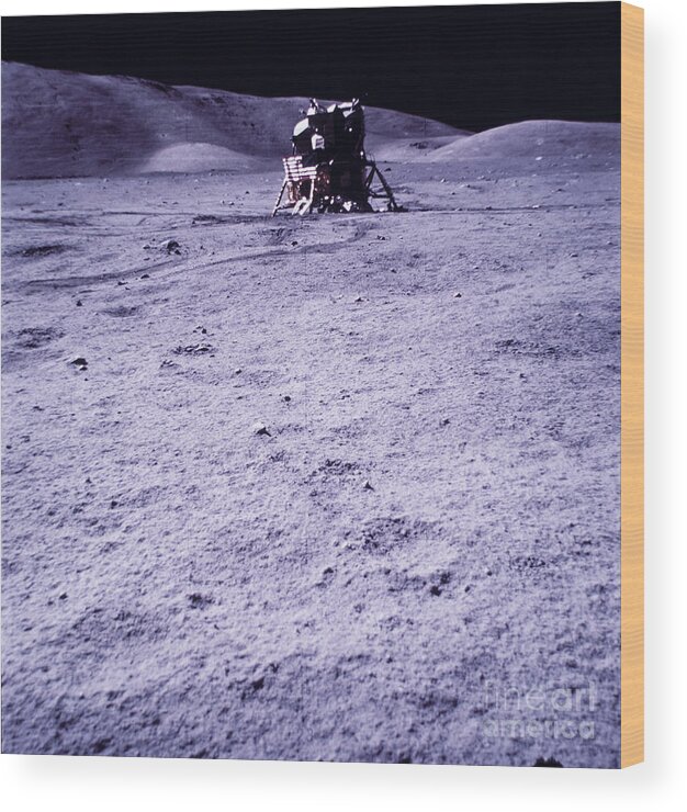 Apollo 17 Wood Print featuring the photograph Apollo Mission 17 #2 by Nasa