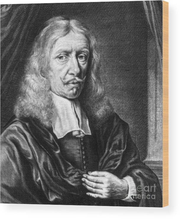 Science Wood Print featuring the photograph Johannes Hevelius, Polish Astronomer by Science Source