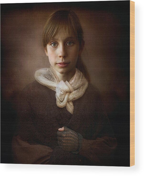 Portrait Wood Print featuring the photograph Untitled #7 by Svetlana Melik-nubarova