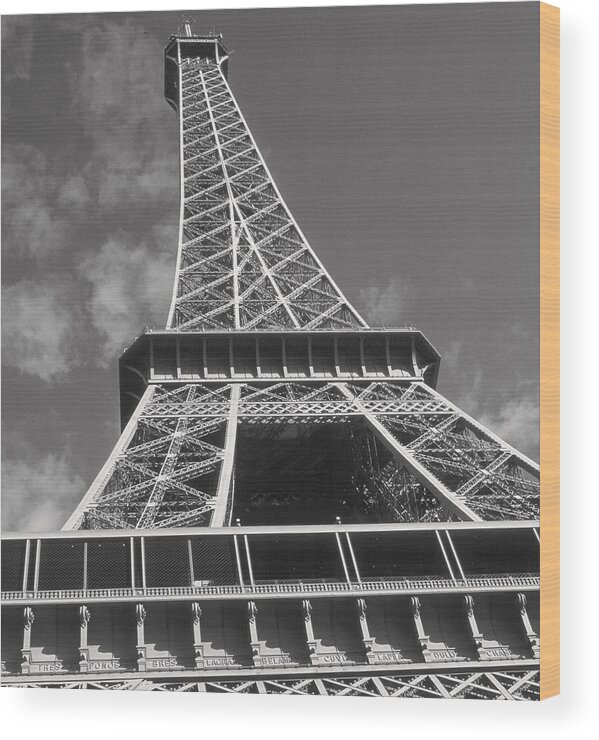 Eiffel Tower Wood Print featuring the photograph Eiffel Tower by Douglas Pike