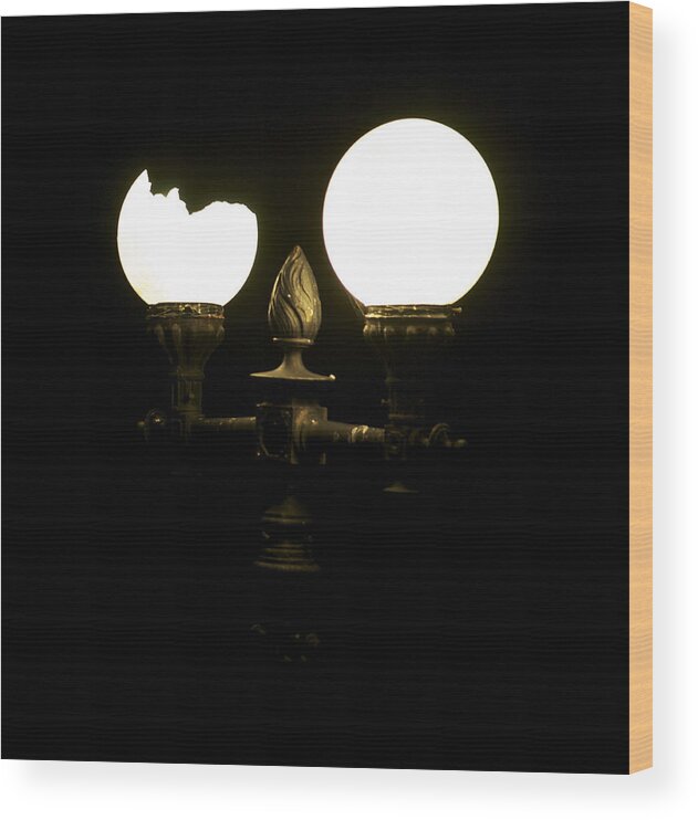 Lamps Wood Print featuring the photograph Energy saver by Christopher Rowlands