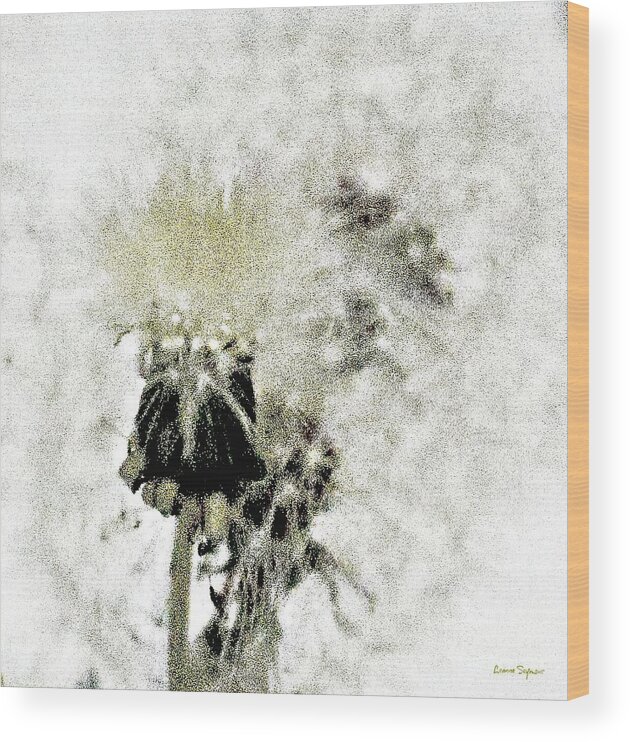 Flowers Wood Print featuring the mixed media Explosion Of Life by Leanne Seymour