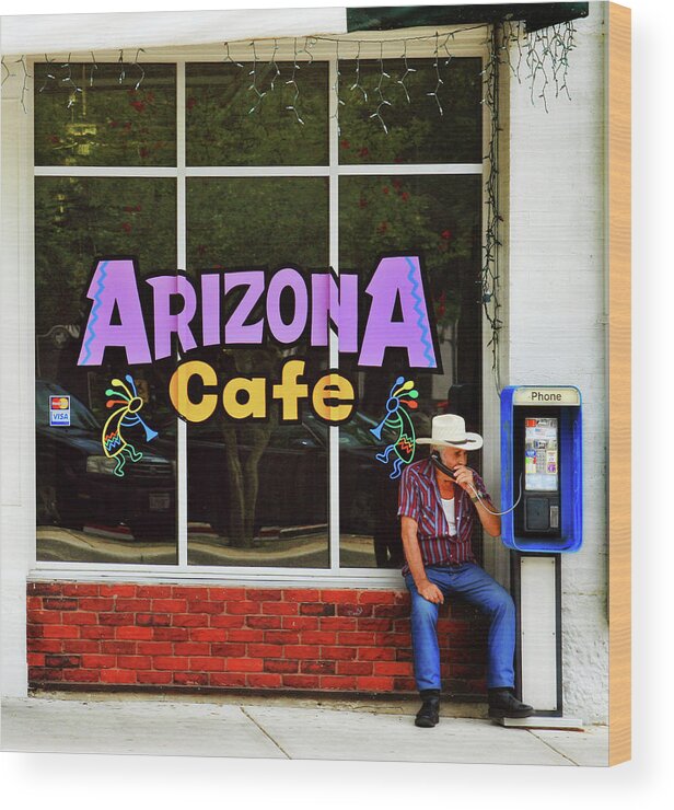 Arizona Wood Print featuring the photograph I'm coming home tonight by Micah Offman