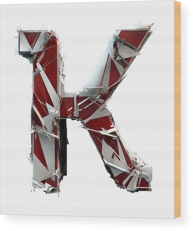 Alphabet Wood Print featuring the photograph K Is For King by Gary Keesler