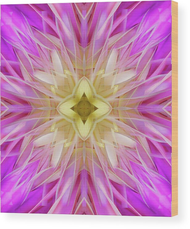 Kaleidoscope Wood Print featuring the photograph Kal5 by Morgan Wright