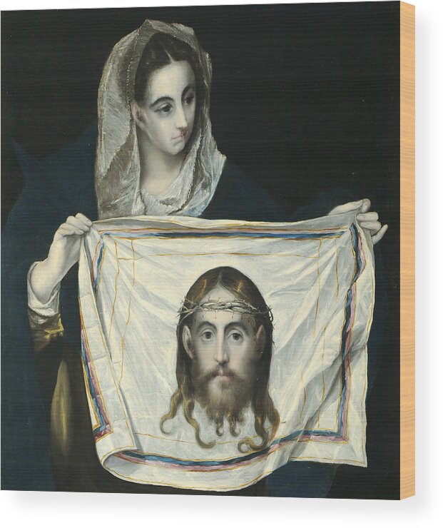 Greek Painters Wood Print featuring the painting La Veronica con la Santa Faz by El Greco