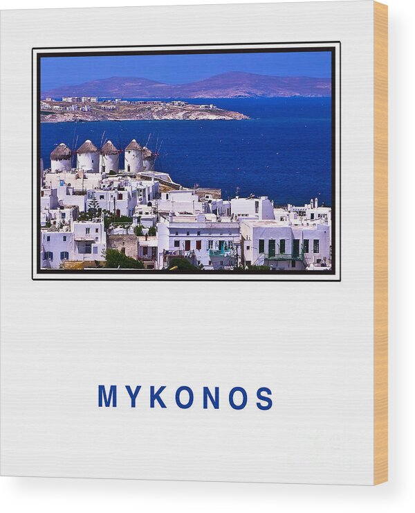 Mykonos Wood Print featuring the photograph Mykonos by Madeline Ellis