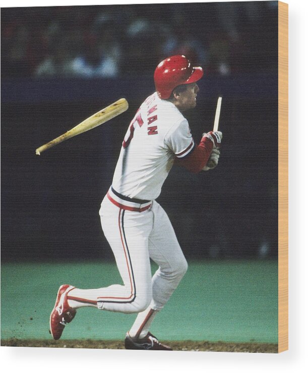 St. Louis Cardinals Wood Print featuring the photograph 1987 World Series Minnesota Twins V St by Ronald C. Modra/sports Imagery
