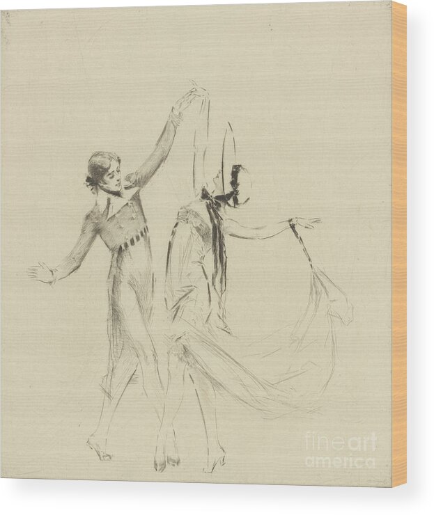 Ballet Dancer Wood Print featuring the drawing Anna Pavlova Dancing A Gavotte by Heritage Images