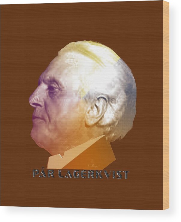 Par Lagerkvist Wood Print featuring the digital art Lagerkvist by Asok Mukhopadhyay