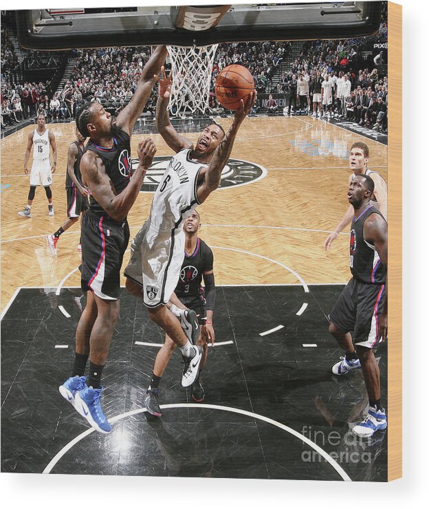 Sean Kilpatrick Wood Print featuring the photograph Deandre Jordan and Sean Kilpatrick by Nathaniel S. Butler
