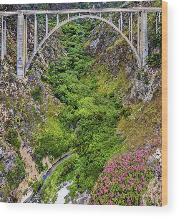 Big Sur Wood Print featuring the photograph Bixby Bridge - California by Russ Harris
