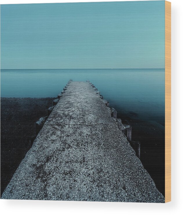 Canada Wood Print featuring the photograph Blue Horizon by Dee Potter