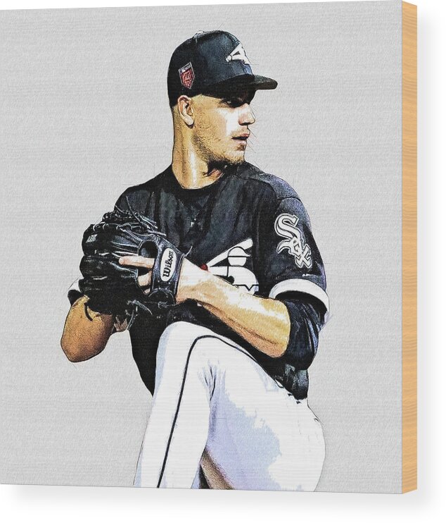 Dylan Cease - RH Starting P - Chicago White Sox Wood Print by Bob