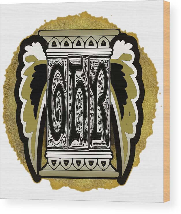 Ghr Wood Print featuring the digital art GHR Emblem by Delynn Addams