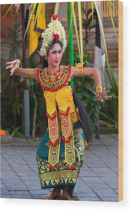 Travel Wood Print featuring the photograph Dancer - Bali #1 by Matthew Onheiber