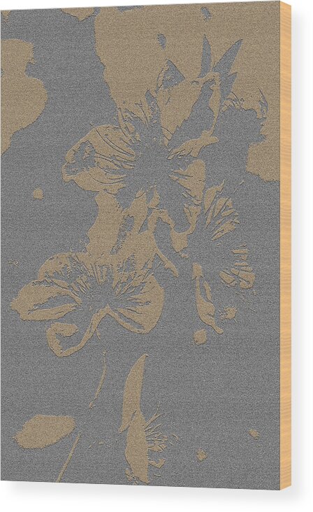 Flower Wood Print featuring the photograph Delicate #3 by Karen Harrison Brown